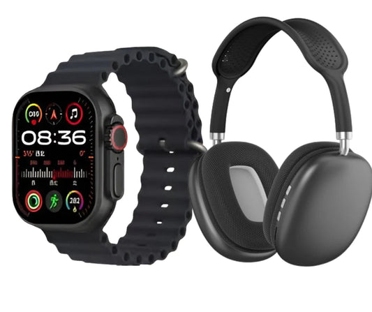 P9 ULTRA 2 SMART WATCH COMBO WITH HEADPHONES