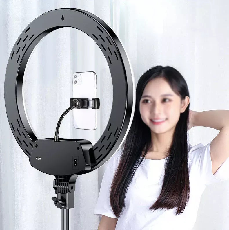 Ring Light 45CM LED Kit with 7.5ft Tripod Stand with Phone Holder