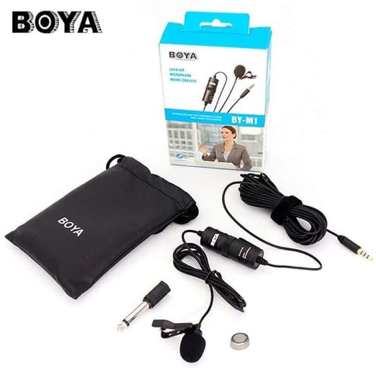 BOYA BY-M1 Omnidirectional Lavalier Microphone (Black)