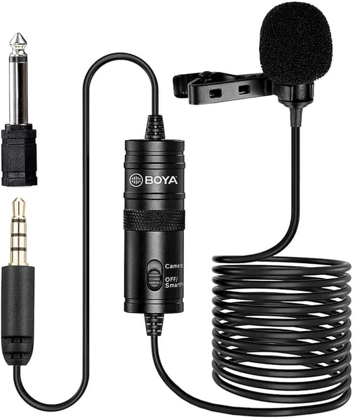 BOYA BY-M1 Omnidirectional Lavalier Microphone (Black)