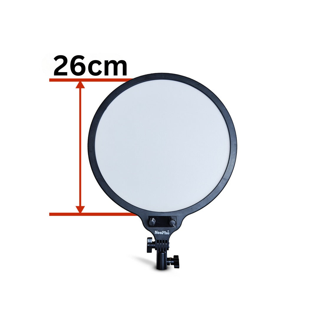 26CM Led Round Panel Light with 9 FEET Tripod Stand and Phone Holder